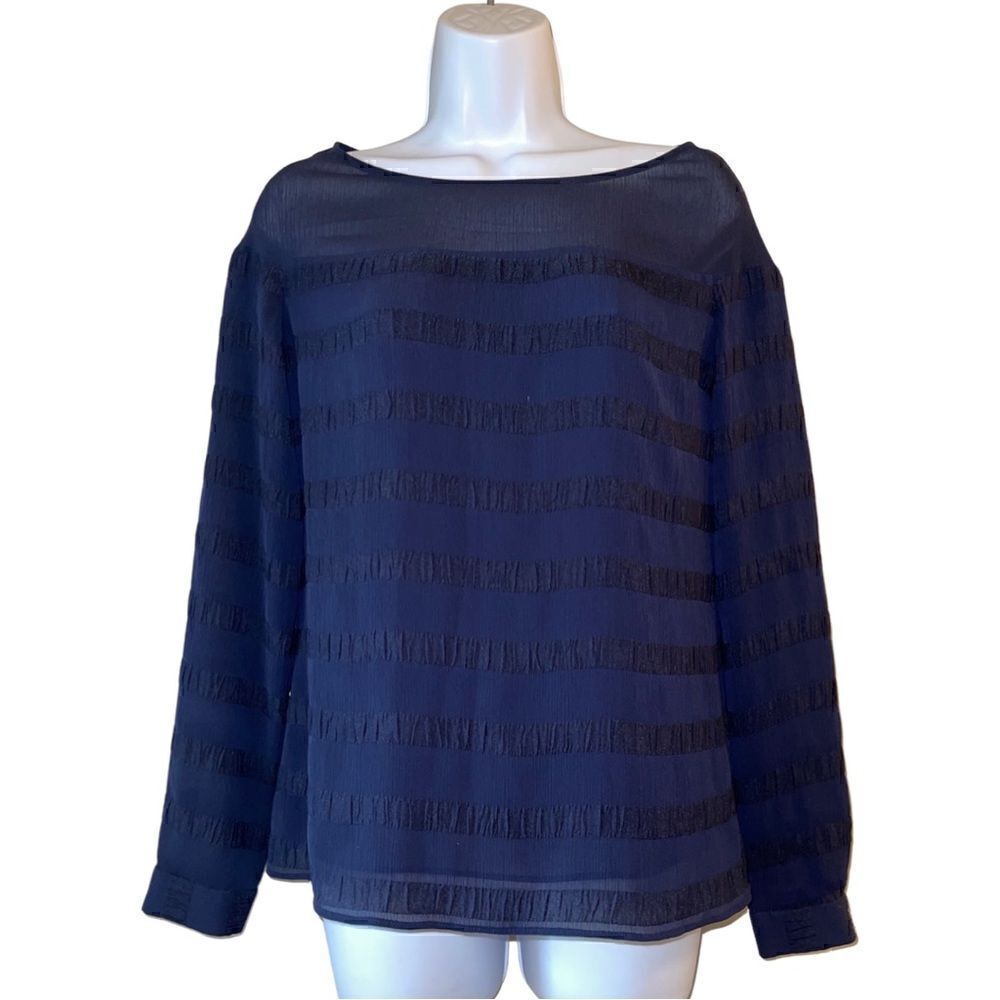 Banana Republic Women Black Long Sleeve Blouse Size XS